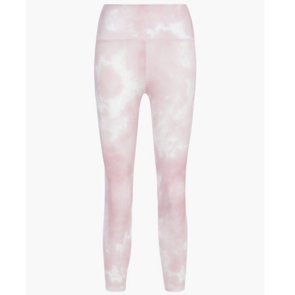 3/$50 NWT JustFab Pink Tie Dye High Waisted Shape Sculpt 7/8 Leggings Medium